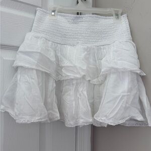 White Ruffled Skirt